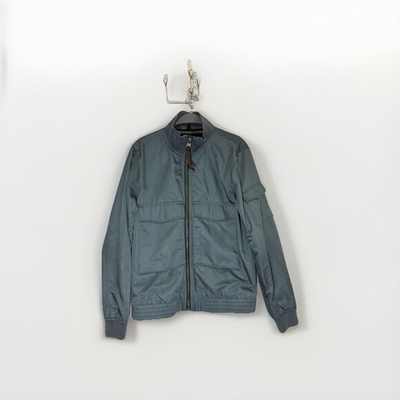 Abercrombie & Fitch Men’s S Water Resistant Windproof Bomber Jacket Gray Slate - Picture 1 of 8